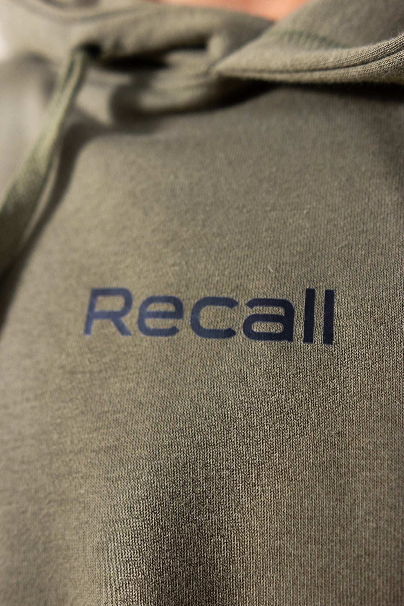 Recall Olive Basic Hoodies