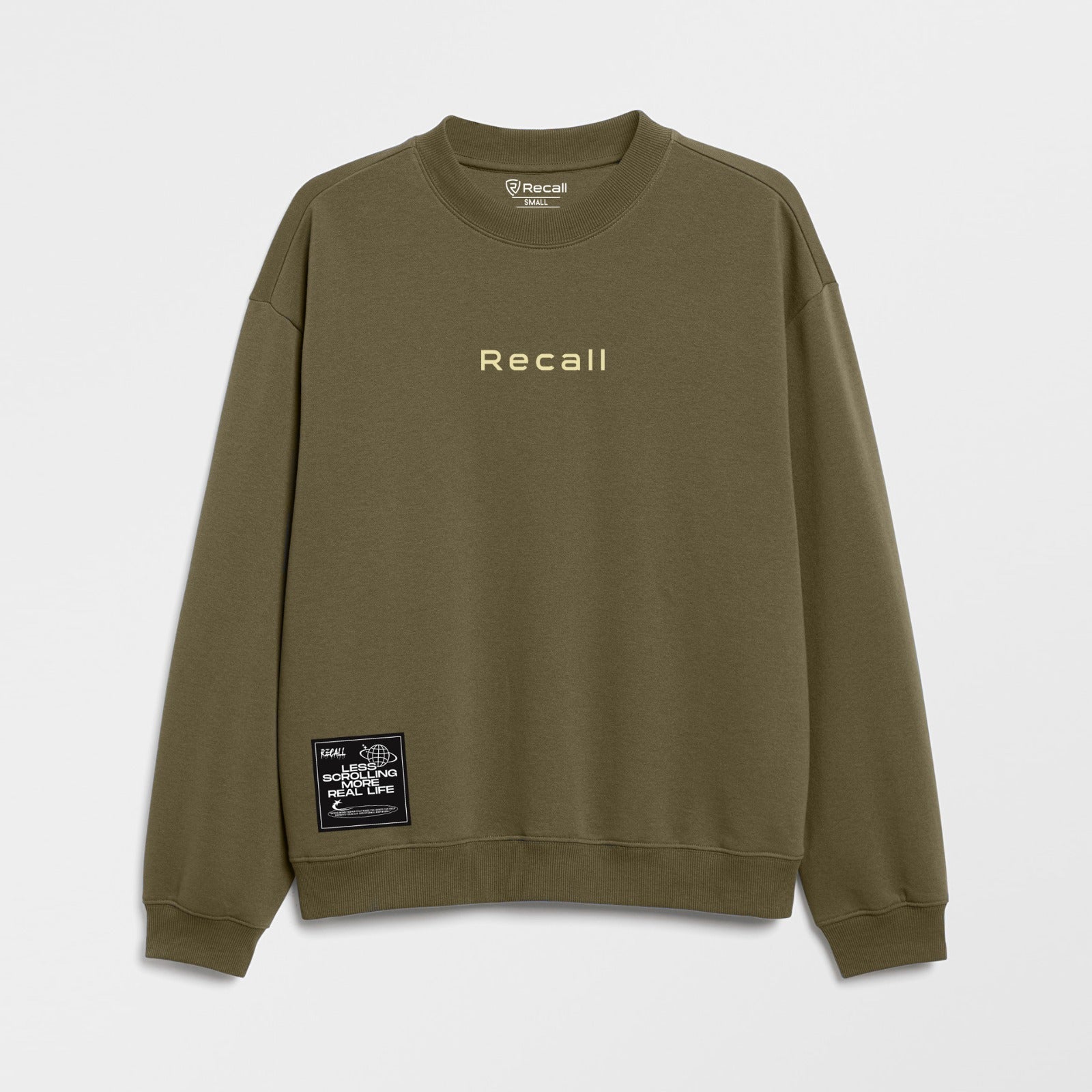 Recall Less Scrolling Sweat Shirt