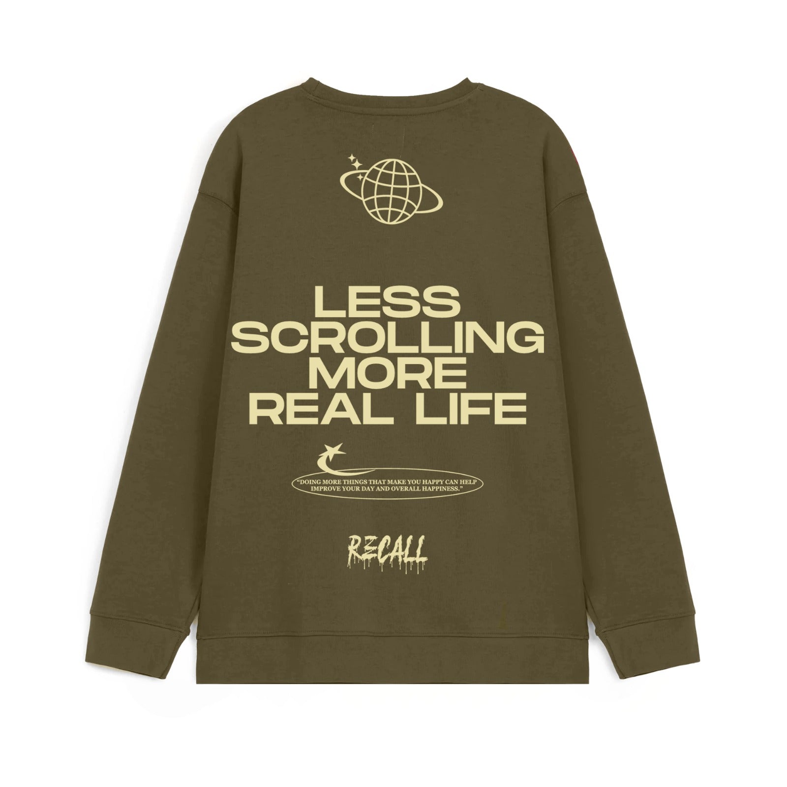 Recall Less Scrolling Sweat Shirt