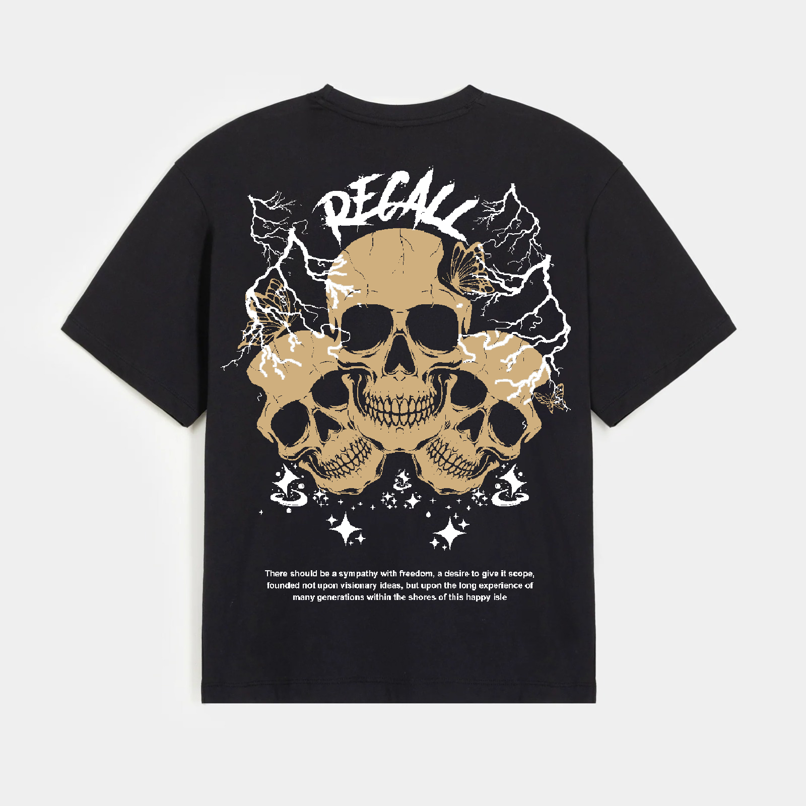 Recall 3 Skull Graphic Tee