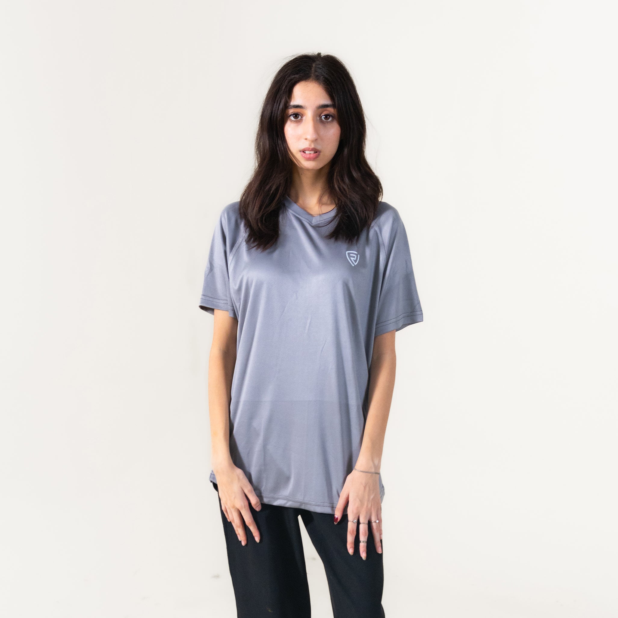 Silver Grey Active Tee