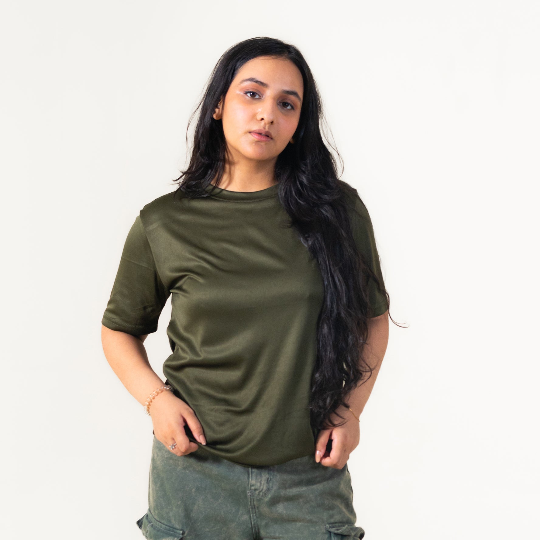 Army Green Active Tee