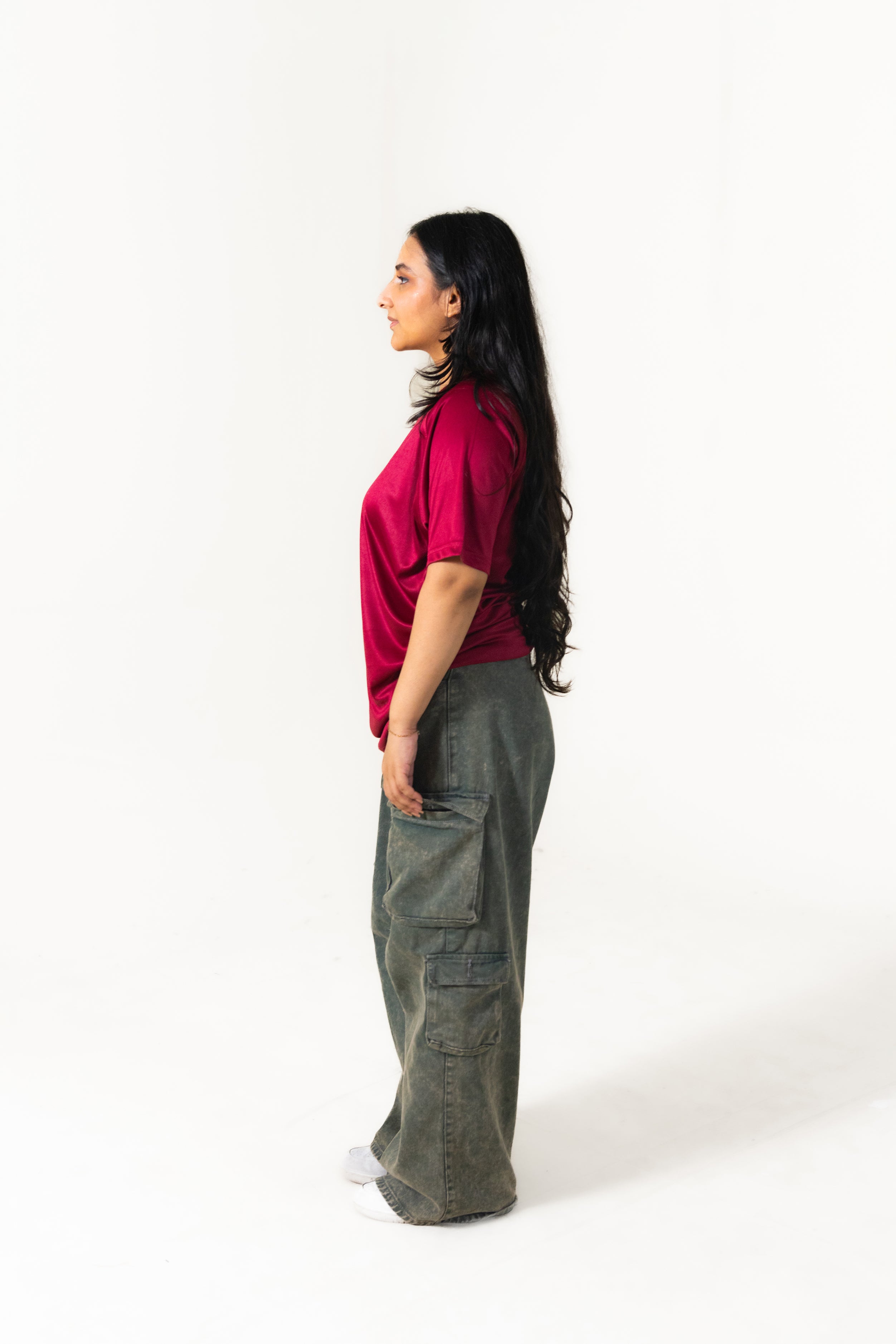 Maroon Active Tee