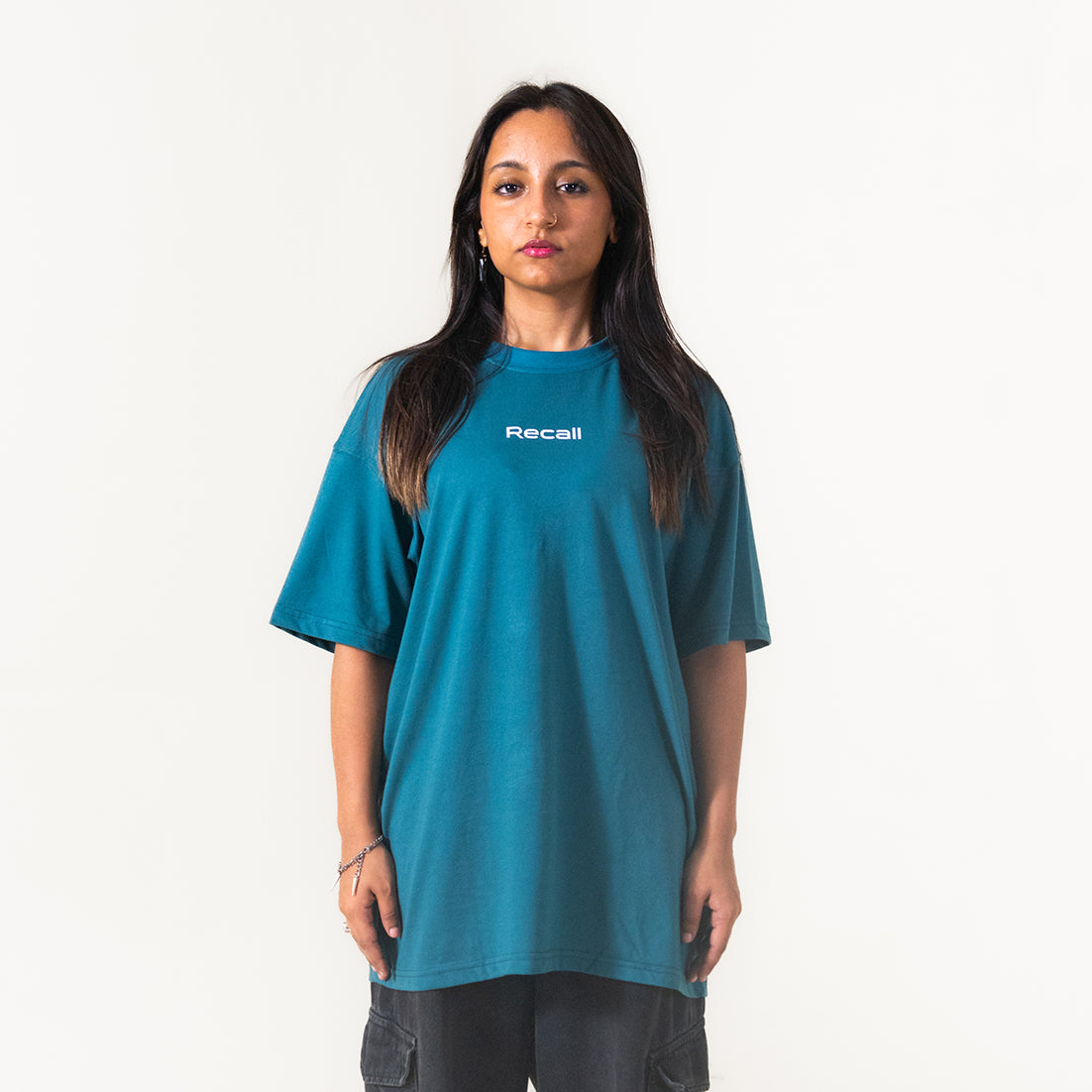Basic Teal Tee Oversized