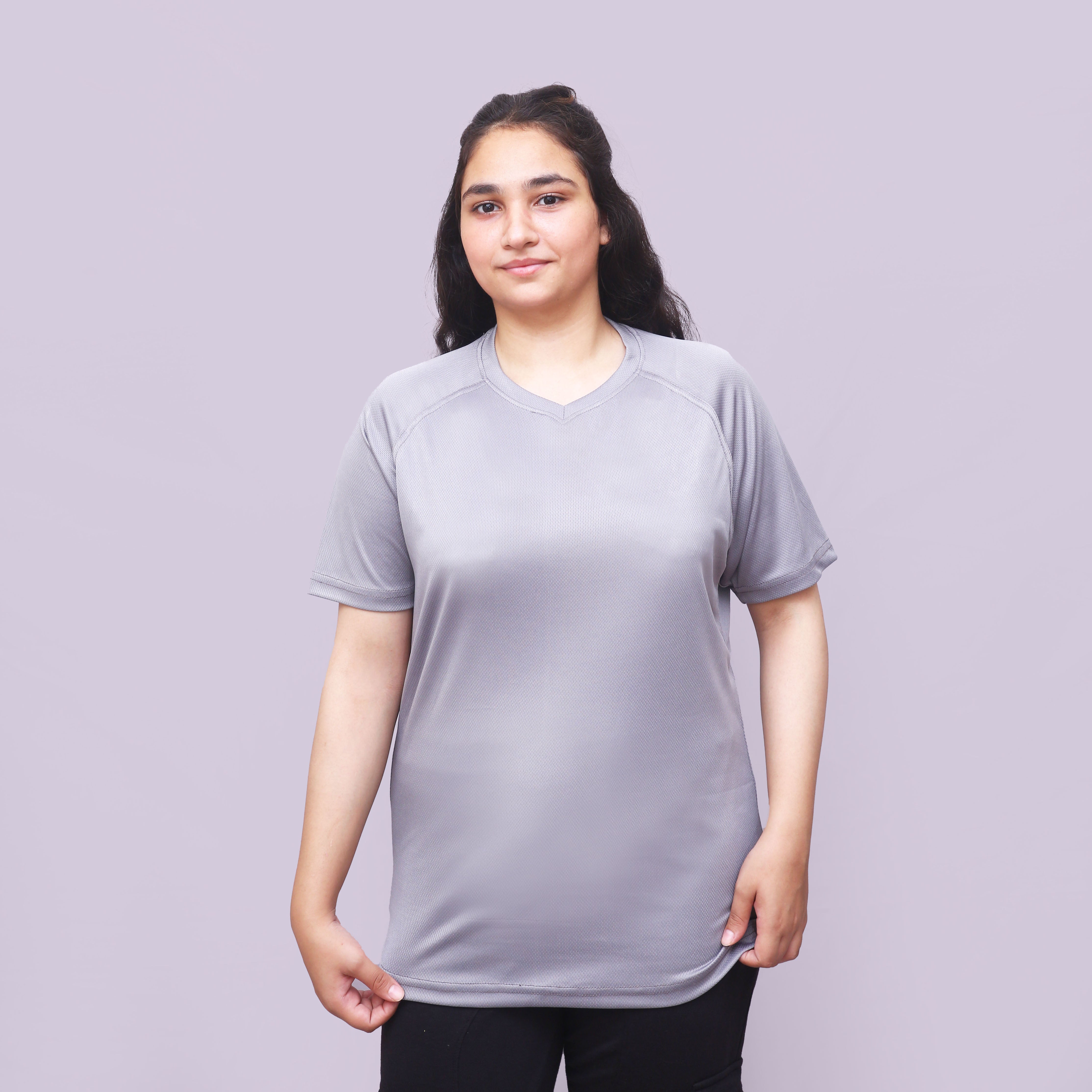 Silver Grey Active Tee