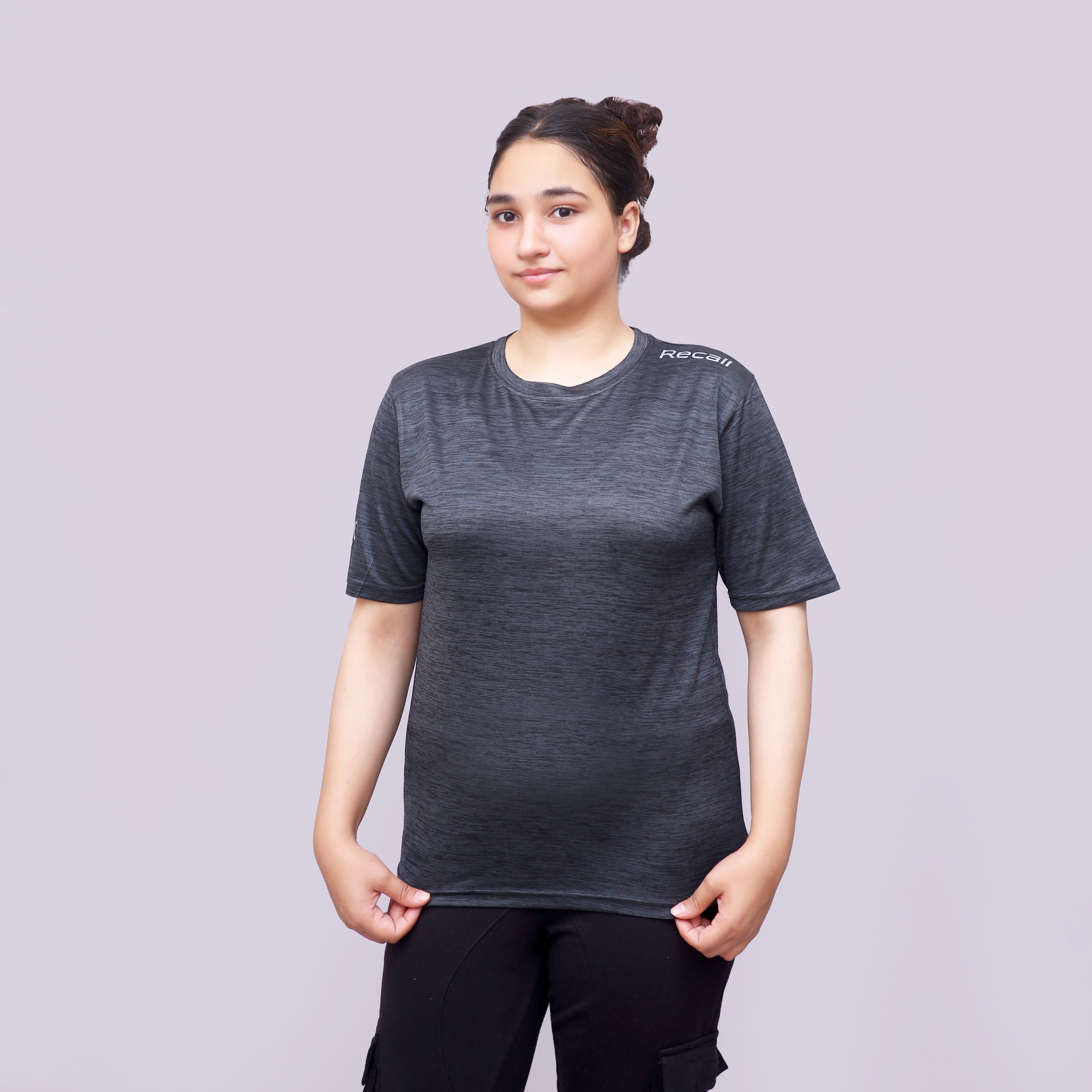 Grey Texture Active Tee