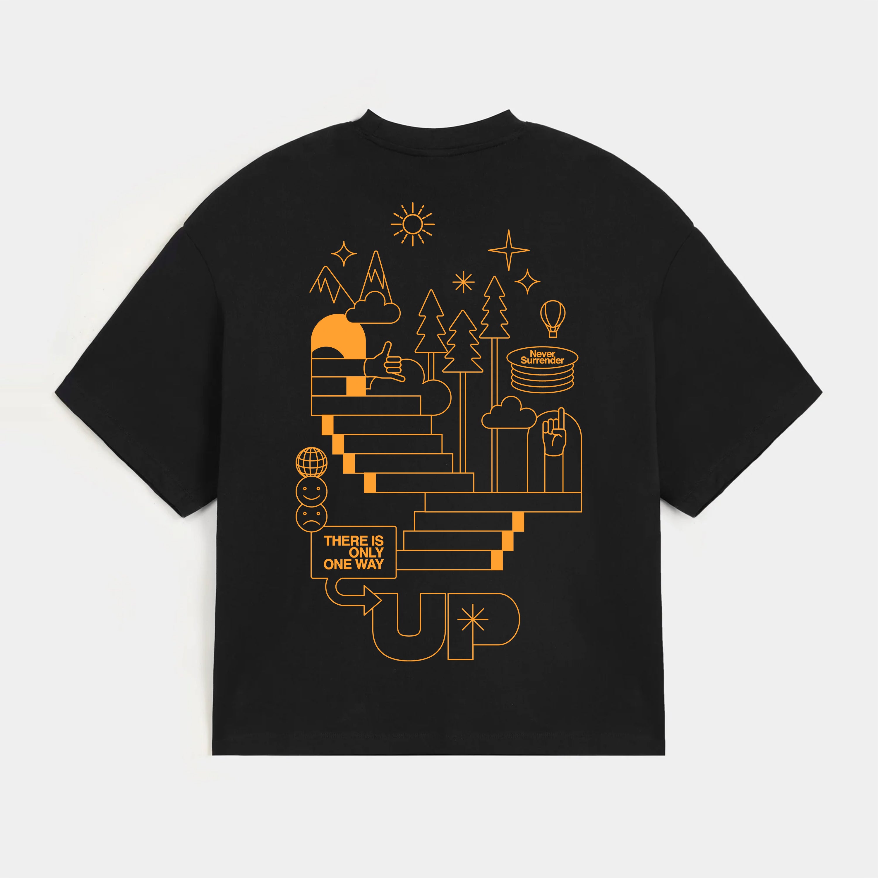 Never Surrender Graphic Terry Tee