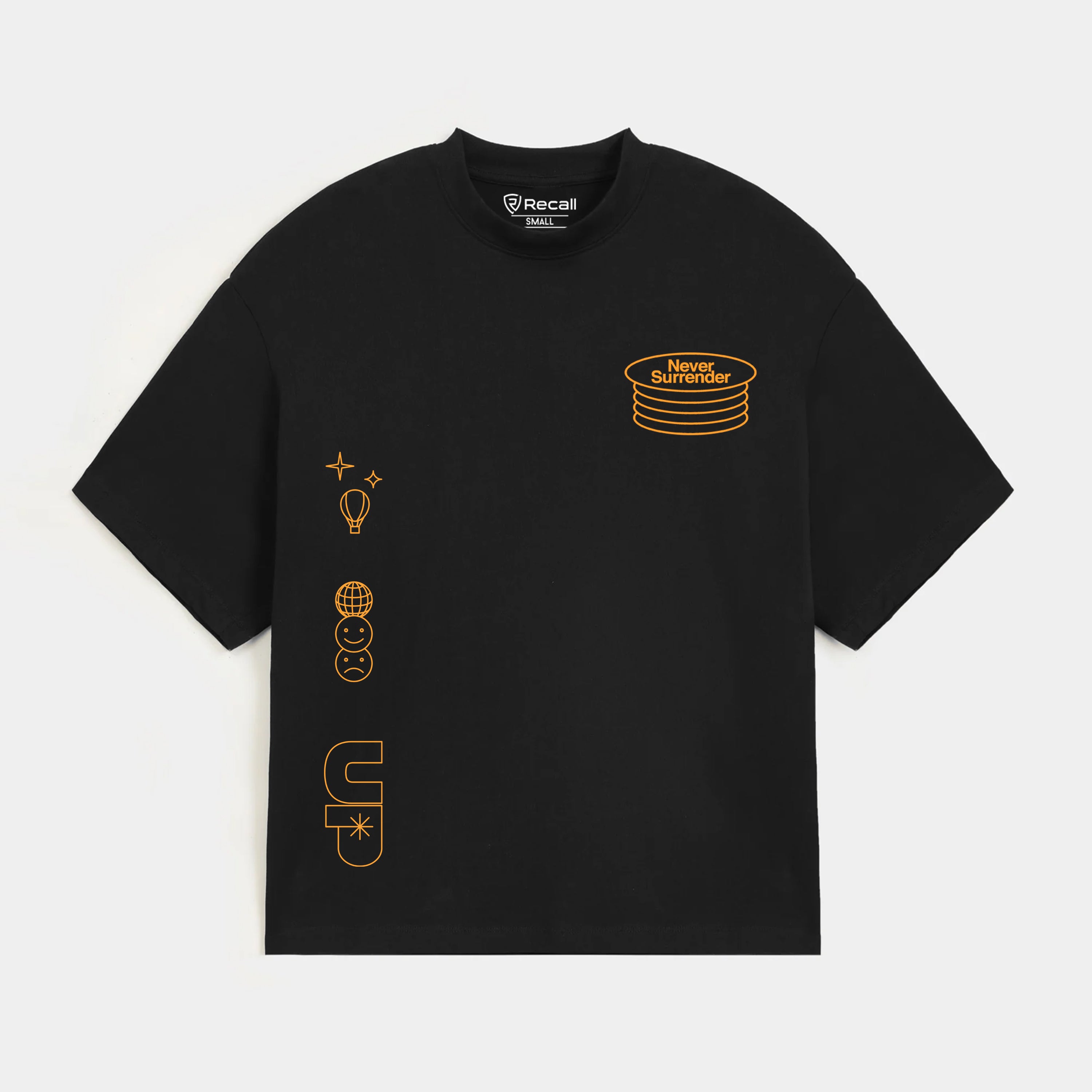 Never Surrender Graphic Terry Tee