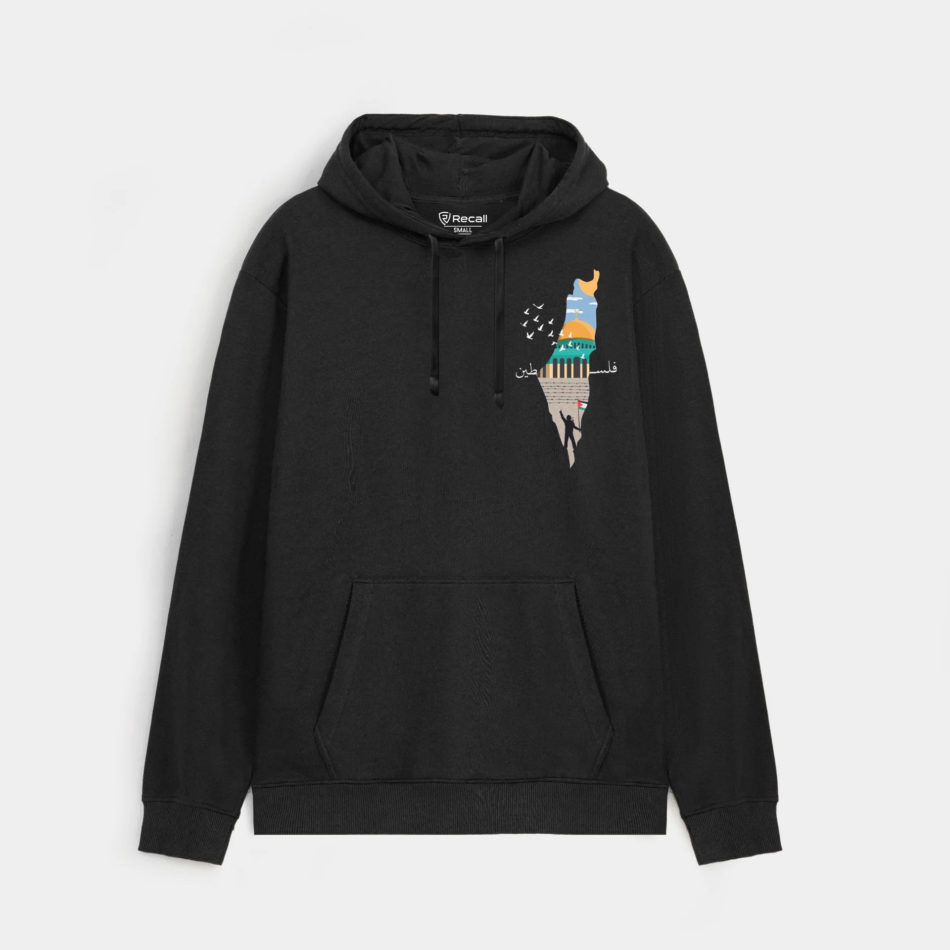 Recall Phalestine Graphic Hoodies