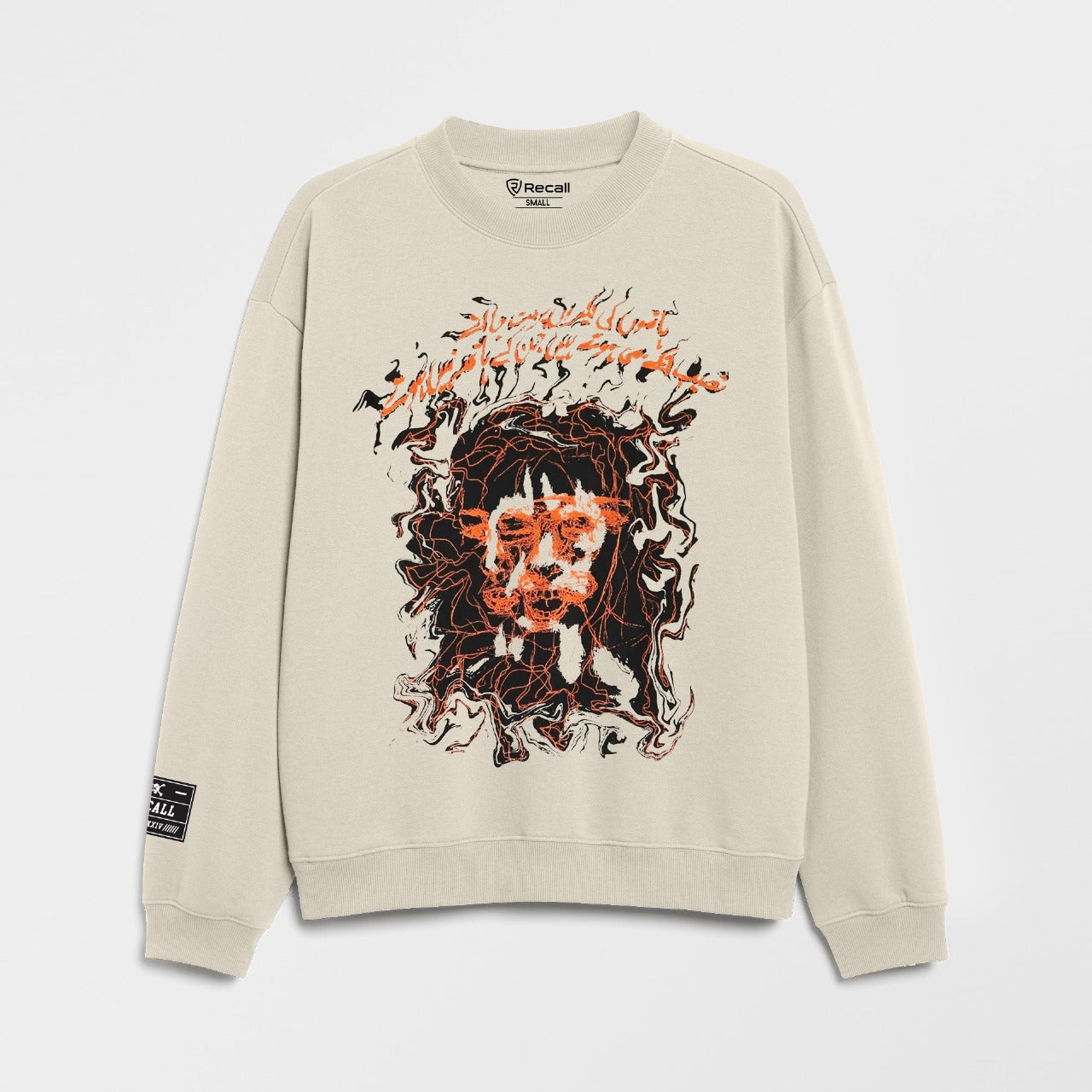 Recall Lion Art Graphic Sweat Shirt