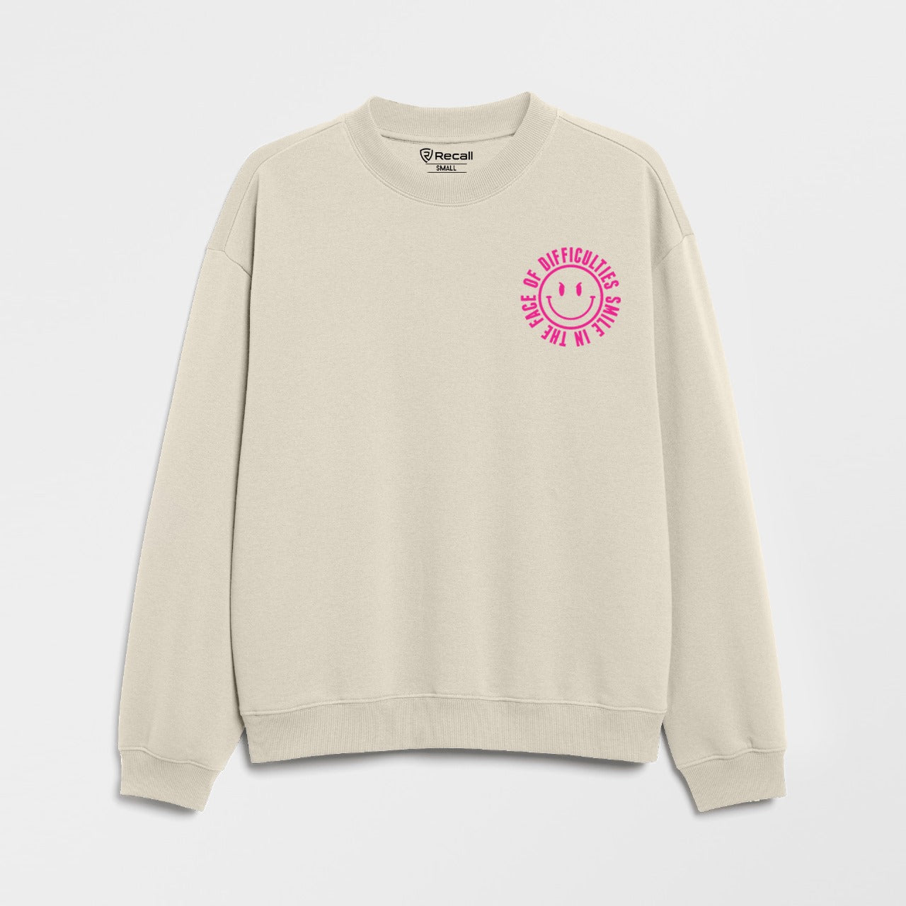 Recall Smile To Life Graphic Sweat Shirt