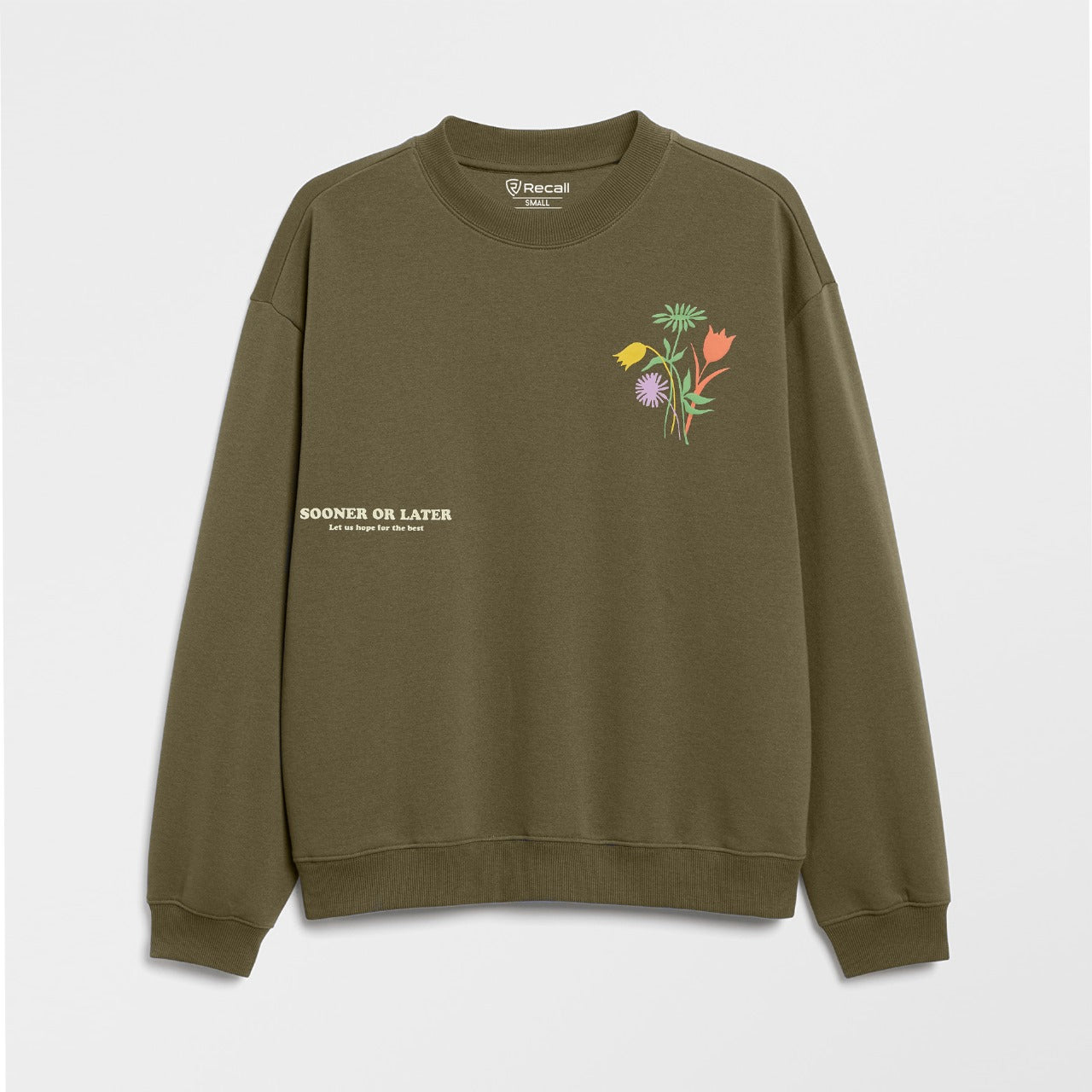 Recall Flower Graphic Sweat Shirt