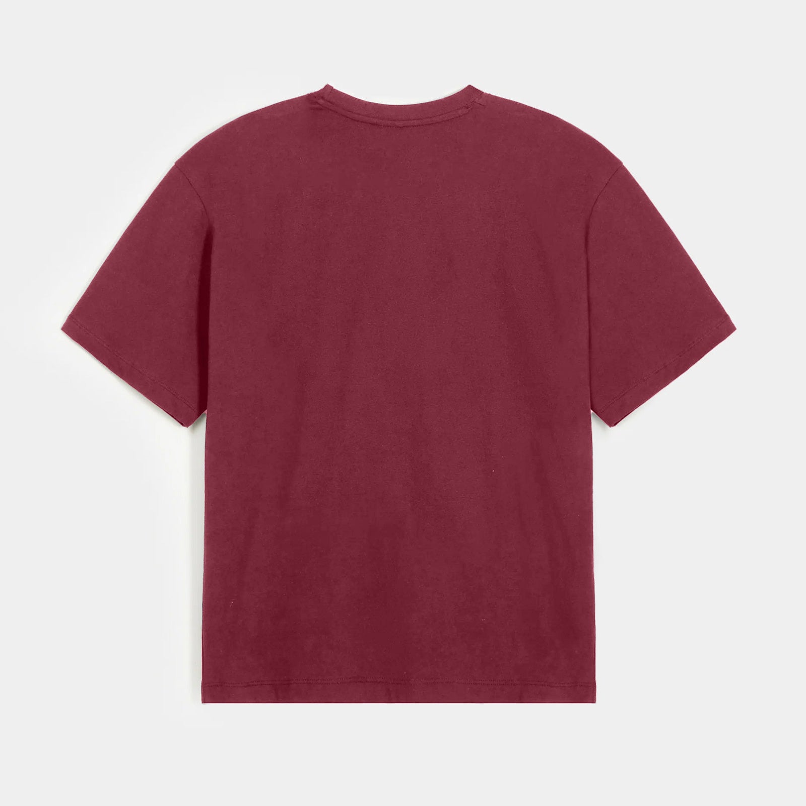 Basic Blush Maroon Tee Oversized