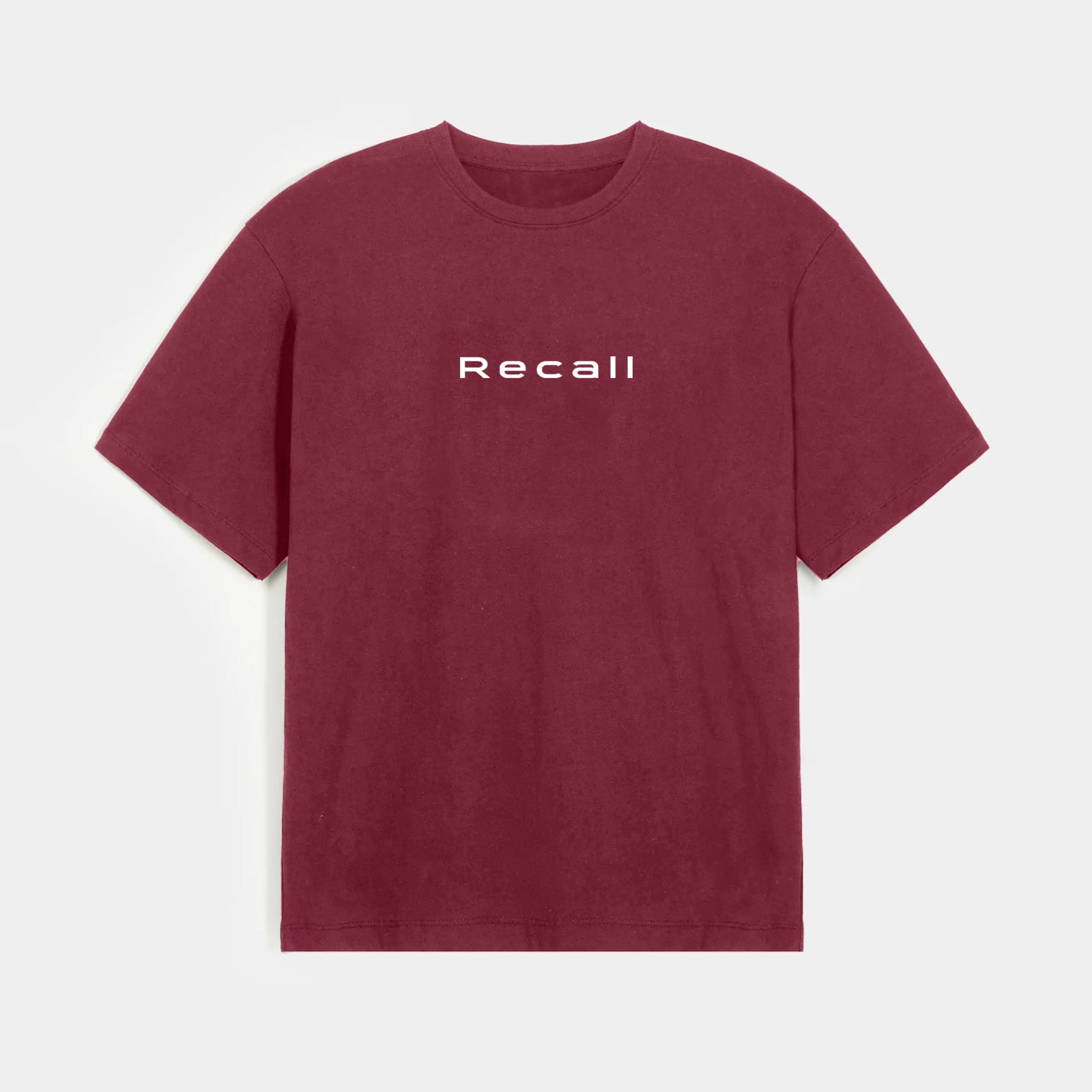 Basic Blush Maroon Tee Oversized