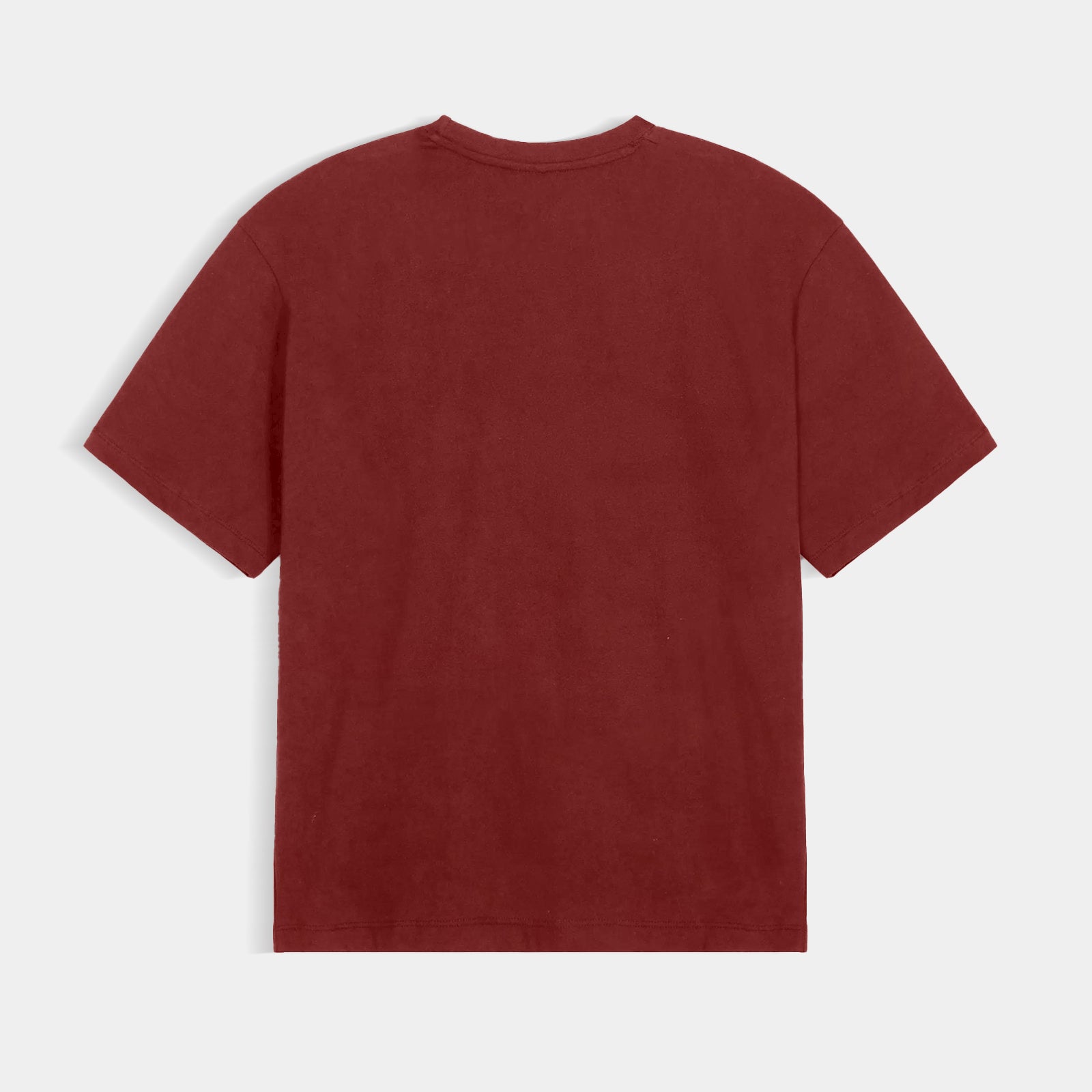 Basic Maroon Tee Oversized