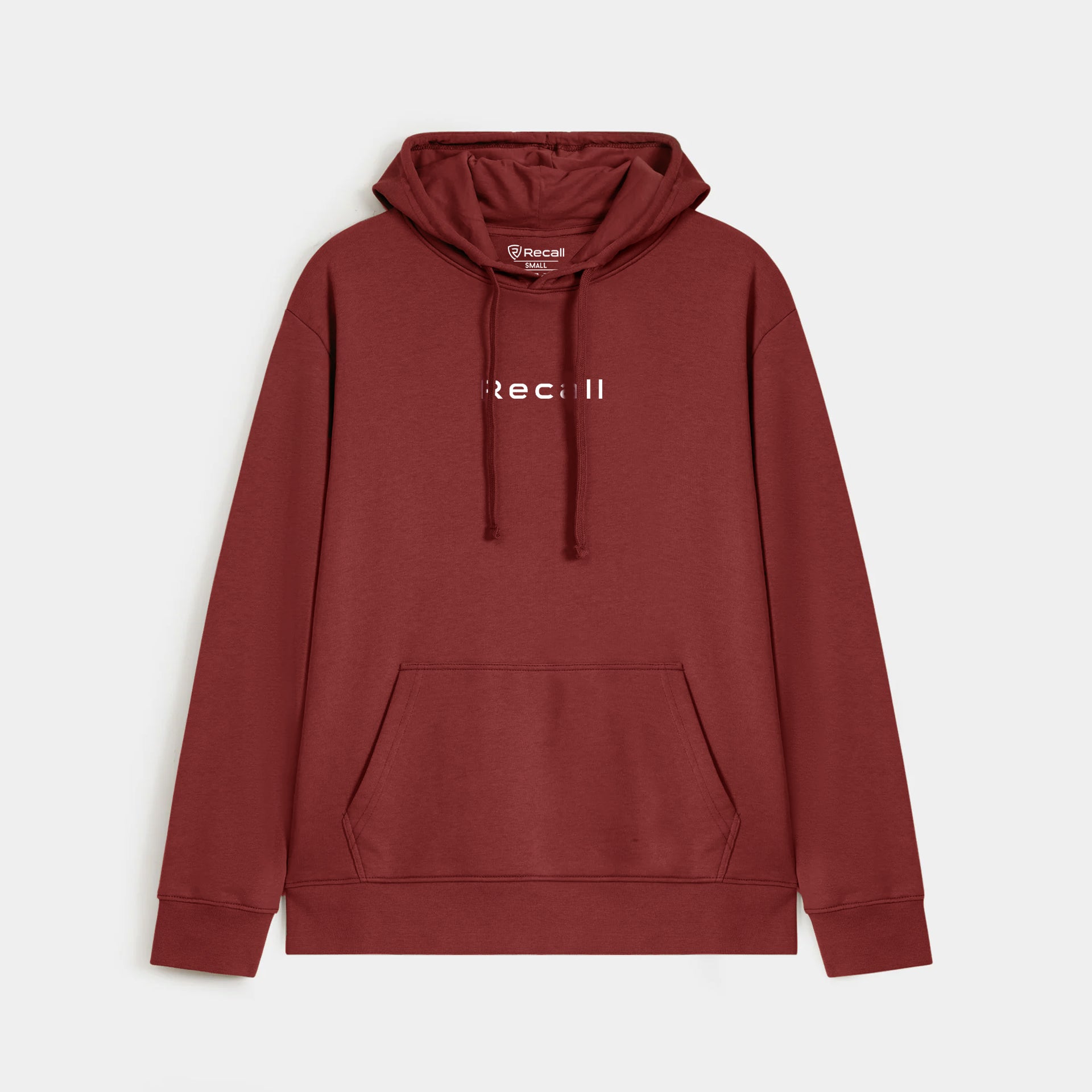 Recall Maroon Basic Hoodies
