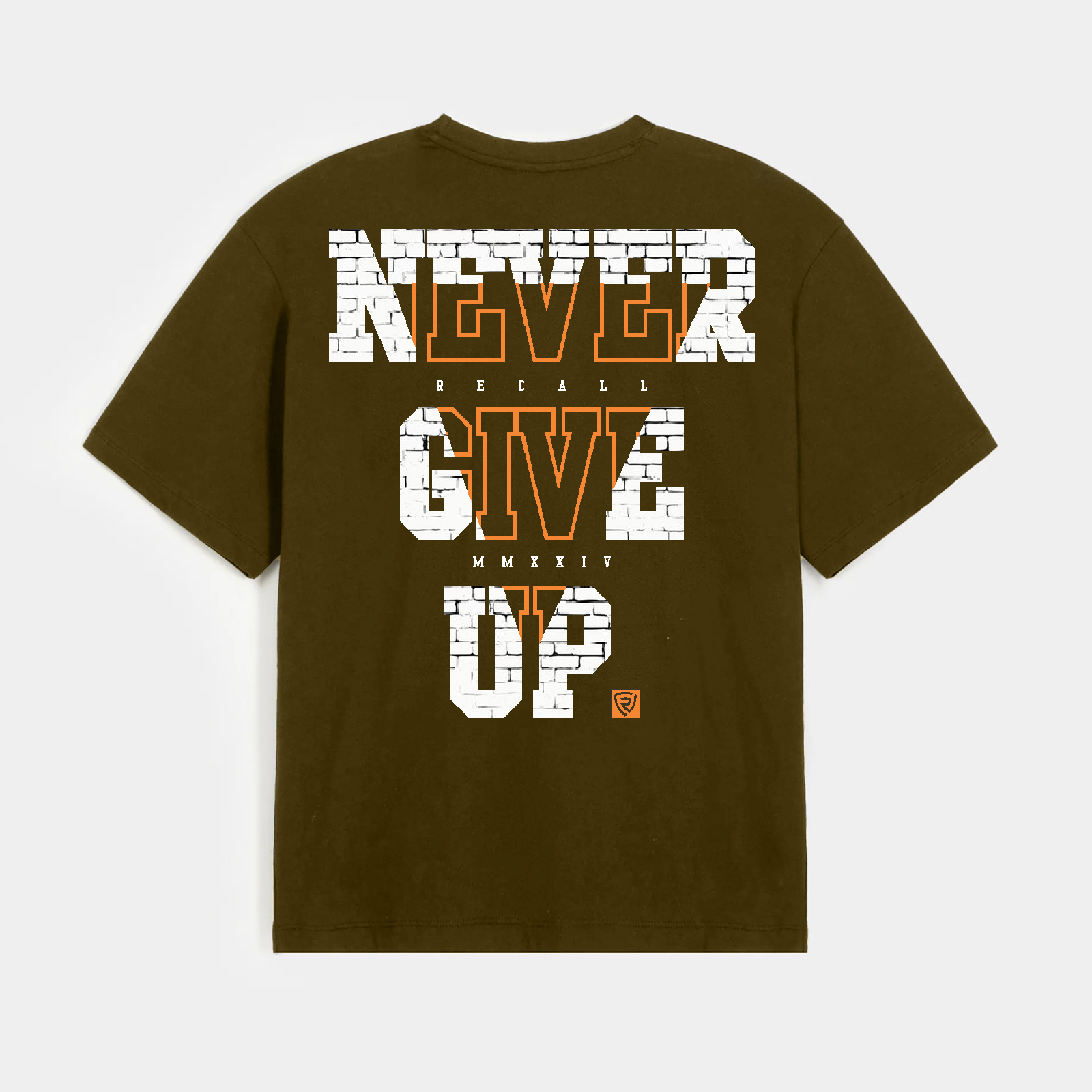 Never Give Up Tee Oversized